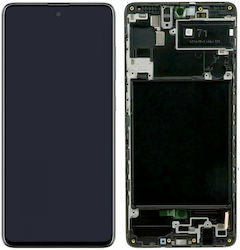 Οθόνη OLED A71 Incell LCD & Touch & Frame Black A715F με Πλαίσιο για Galaxy A71 (Μαύρο)