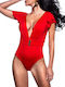 Bluepoint One-Piece Swimsuit Red