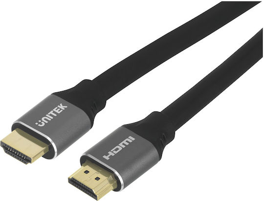 Unitek HDMI 2.1 Ultra High Speed 48Gbps 4K 120Hz HDR VRR Cable HDMI male - HDMI male 5m Μαύρο