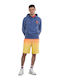 Herren Sweatshirt Jacke mit Kapuze und Taschen Blau