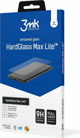 3MK HardGlass Max Lite Tempered Glass Μαύρο (Oppo Reno 7 Lite 5 G)