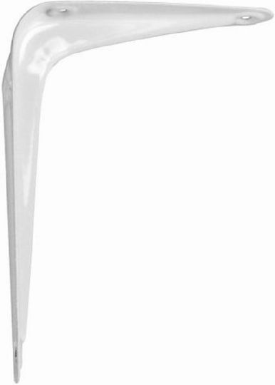 Amig Metallic Corner Shelf White 300x250mm 4415