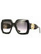 Gucci Sonnenbrillen mit Schwarz Rahmen und Schwarz Verlaufsfarbe Linse GG1022S 006