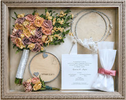 Hochzeitskronen-Etui Fotografierahmen Rechteck Silber 40x50εκ. Hochzeitskronen-Etui Fotografierahmen Rechteck Silber 40x50εκ.