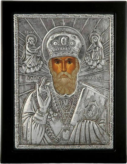 Image St. Nicholas Metal 19x24cm