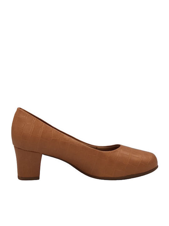 Piccadilly Leder Pumps mit Chunky mittelhohem A...