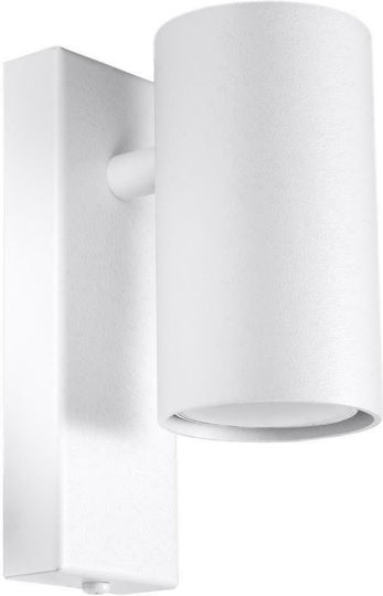 Sollux Utti Modern Lamp Wall with Socket GU10 White 6x11x11cm
