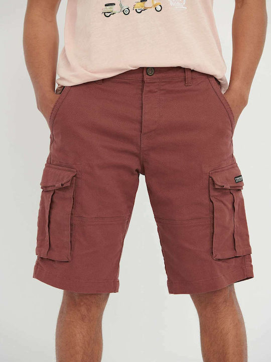 Funky Buddha Men's Shorts Cargo Berry