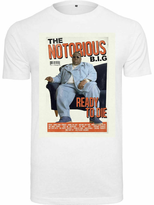 Mister Tee Biggie Magazine Cover T-shirt Weiß Baumwolle MT1822-00220