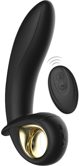 Ibiza Remote Control Inflatable Vibrator Δονητής G-Spot με Απομακρυσμένο Έλεγχο 16.5cm Μαύρος