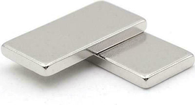 Next Rectangular Magnet with Adhesive and Traction Force 0.9kg D1xL20xW10mm Nickel