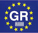 Auto Gs Car Flag Stickers 10 x 10cm in Blue Color 1pcs