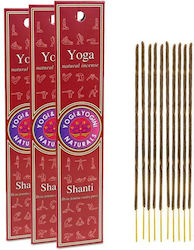 Yogi & Yogini Bețișoare Shanti Lemn de santal 10buc