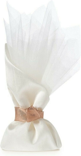 Parisis Wedding Favor Pouch with Tulle Ivory 40pcs