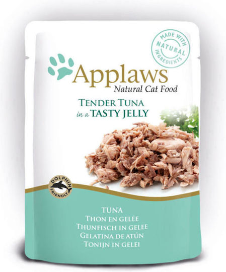 Applaws Natural Cat Food Υγρή Τροφή για Ενήλικες Γάτες σε Φακελάκι με Τόνο 4x70gr