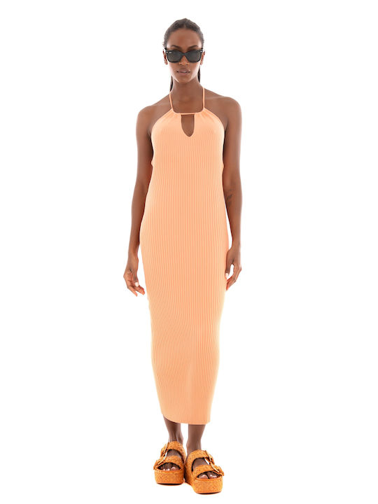 Glamorous Summer Midi Dress Orange