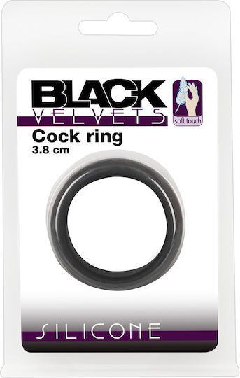 You2Toys Black Velvets Cock Ring 3.8cm