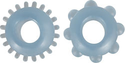 You2Toys Cock Ring Set Transparent Blue 2τμχ