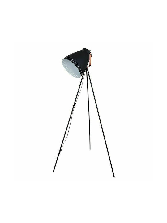 Elmark Floor Lamp H145xW54.5cm. with Socket for Bulb E27 Black