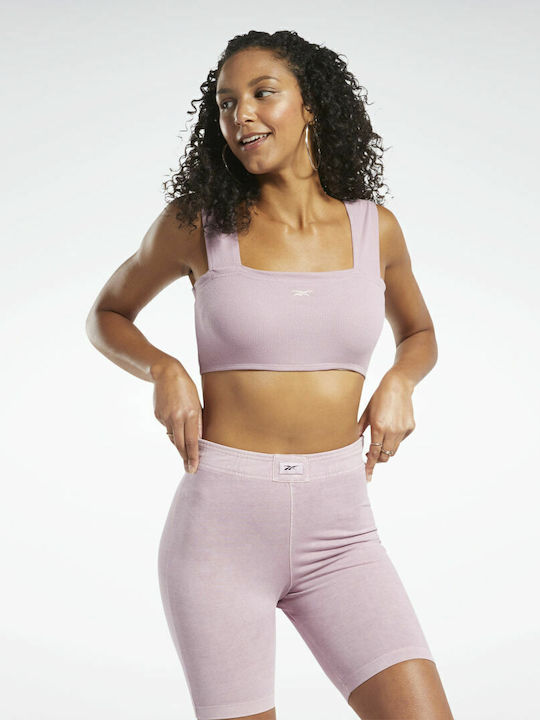 Classics Ribbed Women's Sports Bra Infused Lilac