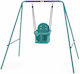 Plum Metal with Protector Swing Set with Stand 181x171x181cm for 1+ years Green