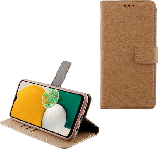 Volte-Tel Allure Magnet A136U Wallet Piele artificială Auriu (Galaxy A13 4G - Galaxy A13 4G)