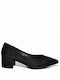 Women's Pumps with Thick Low Heel - Black