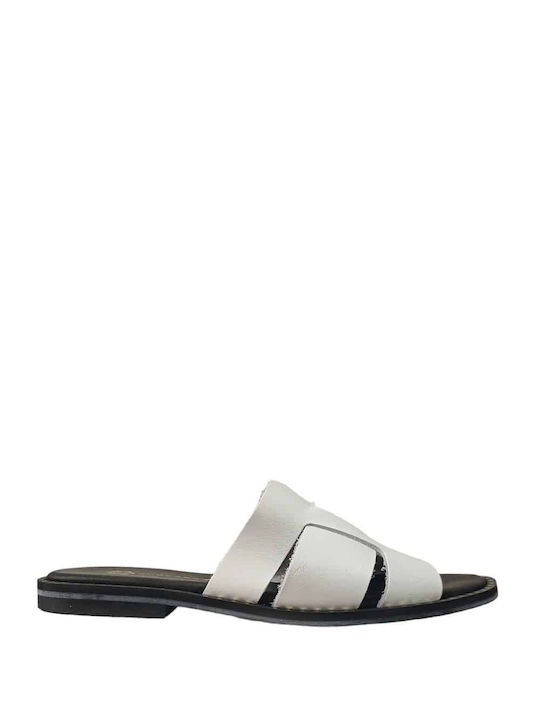 Stefania Slippers White - White