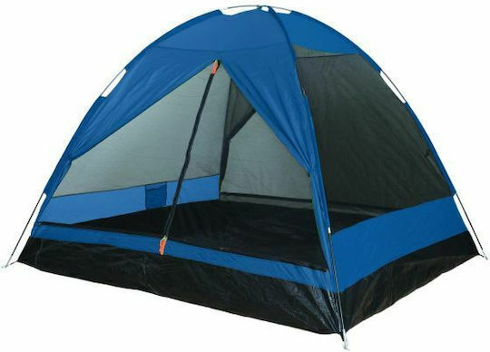 Camping Plus by Terra Comet 4P Καλοκαιρινή Σκηνή Camping Igloo Μπλε με Διπλό Πανί για 4 Άτομα 210x240x165εκ.