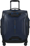 Samsonite Ecodiver Cabin Travel Suitcase Fabric Blue with 4 Wheels Height 55cm.