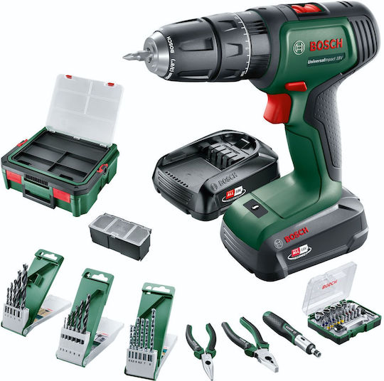 Bosch 06039D4108 Percussive Drill Driver Battery 18V 2x1.5Ah