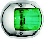 Osculati Boat Light Without Mast Side Oval Stainless Steel Green Light for Boats up to 12m 14.239