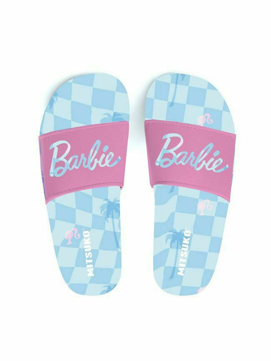 Mitsuko Kids' Slides Barbie Blue