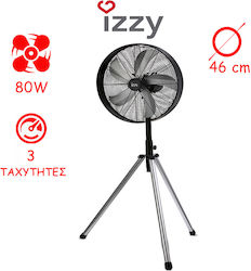 Izzy IZ-9025 Ventilator Sockel 80W Lüfterdurchm...