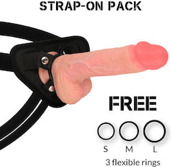 Rock Army Spitfire Harness με Dildo 21cm στο χρώμα του δέρματος Rock Army Spitfire Harness με Dildo 21cm στο χρώμα του δέρματος