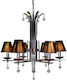 General Trade Chandelier Lampshade 6xE14 Black 50cm 27171103