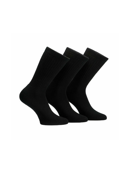 Kal-tsa Ανδρικές Μονόχρωμες Κάλτσες Γκρι / Μαύρο 3Pack
