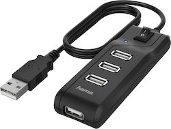 HAMA Hub USB 4 Porturi (USB-A) 00200118 HAMA Hub USB 4 Porturi (USB-A) 00200118