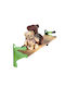 Kinderregal Krokodil 174510.0011 Wandhalterung Grünes 80x20x20cm
