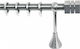Import Hellas Metallic Curtain Pole Single Ø25mm 100cm Matte Nickel