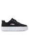 Fila Sandblast C Damen Flatforms Sneakers Schwarz