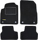 Set of Front and Rear Mats 4pcs from Carpet for Opel Astra Black