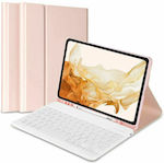 Tech-Protect SC Pen Flip Cover Synthetic Leather with Keyboard English US Pink (Galaxy Tab A8)