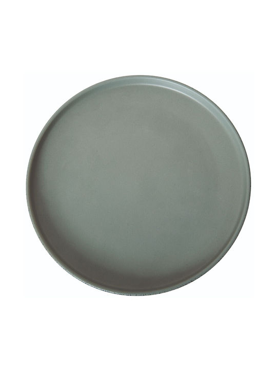 GTSA Silver Mist Πιάτο Ρηχό Κεραμικό Γκρι με Διάμετρο 27cm
