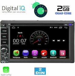 Digital IQ Car-Audiosystem 2DIN (Bluetooth/USB/AUX/WiFi/GPS) mit Touchscreen 6.5"