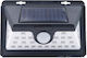 Foyu Smd Plastic Solar Panel Street Solar Light 30W 2700lm Cold White 6500K with Motion Sensor and Photocell IP65 15.7cmx10.5cmx4.5cmcm
