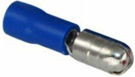 Commel Σφαιρικοί Ακροδέκτες με Μόνωση 1,5-2,5mm², Ø 5mm Μπλε (CO365862) σε σετ των 25τμχ