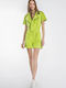 Women's Short Sleeve One-piece Shorts Lime