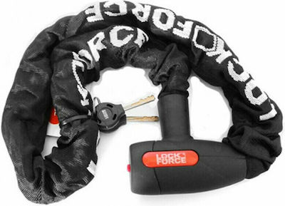 Abus Lockforce Anaconda Αντικλεπτική Αλυσίδα Μοτοσυκλέτας με Κλειδαριά και Μήκος 180εκ. Μαύρο Χρώμα