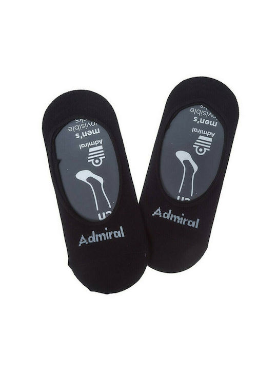 Admiral Invisible Αθλητικές Κάλτσες Μαύρες 2 Ζεύγη